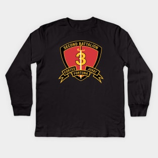 US Marine Corps 2nd Battalion 3rd Marines Kids Long Sleeve T-Shirt